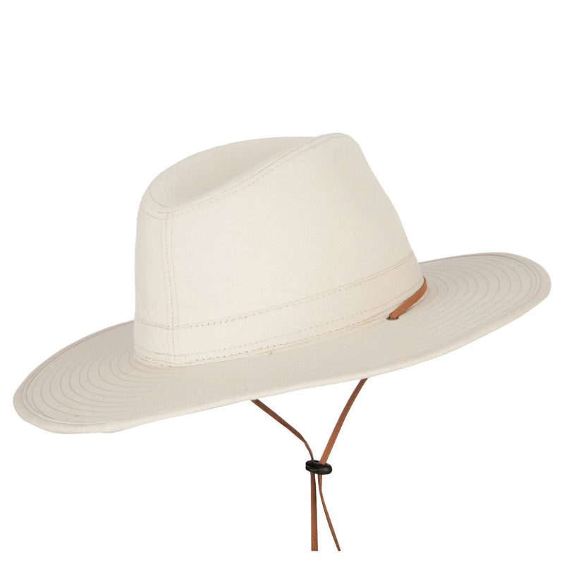 Men's Cotton Canvas Outback Style Fedora Hat