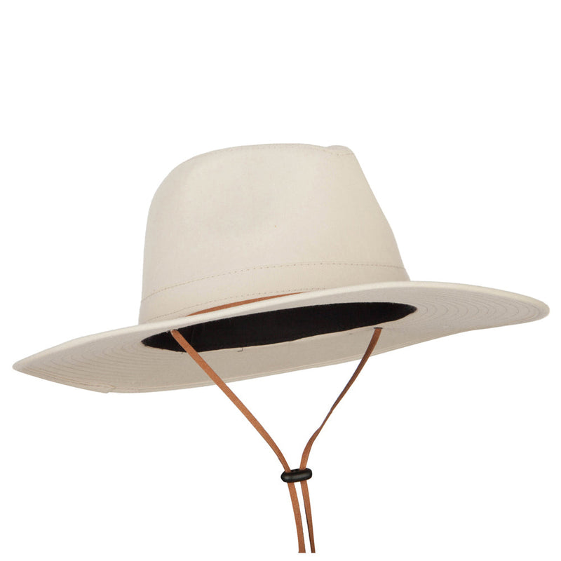 Men's Cotton Canvas Outback Style Fedora Hat