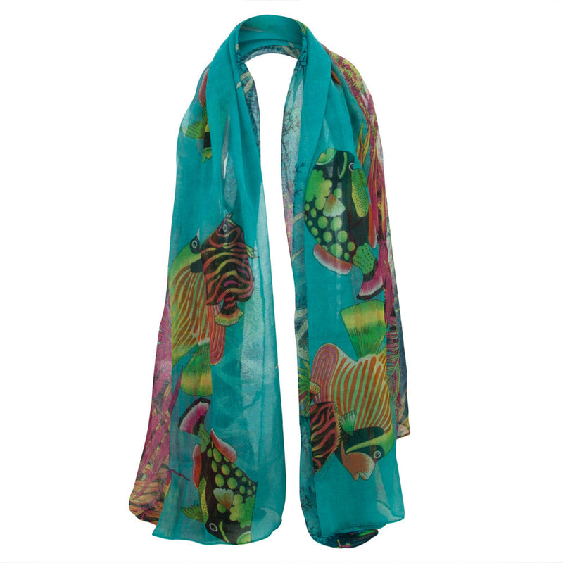 Ocean Coral Fish Summer Scarf