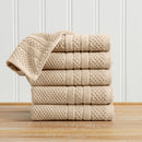 100% Cotton Checkered Jacquard Bath Towel Set - Giuliana Collection by Great Bay Home
