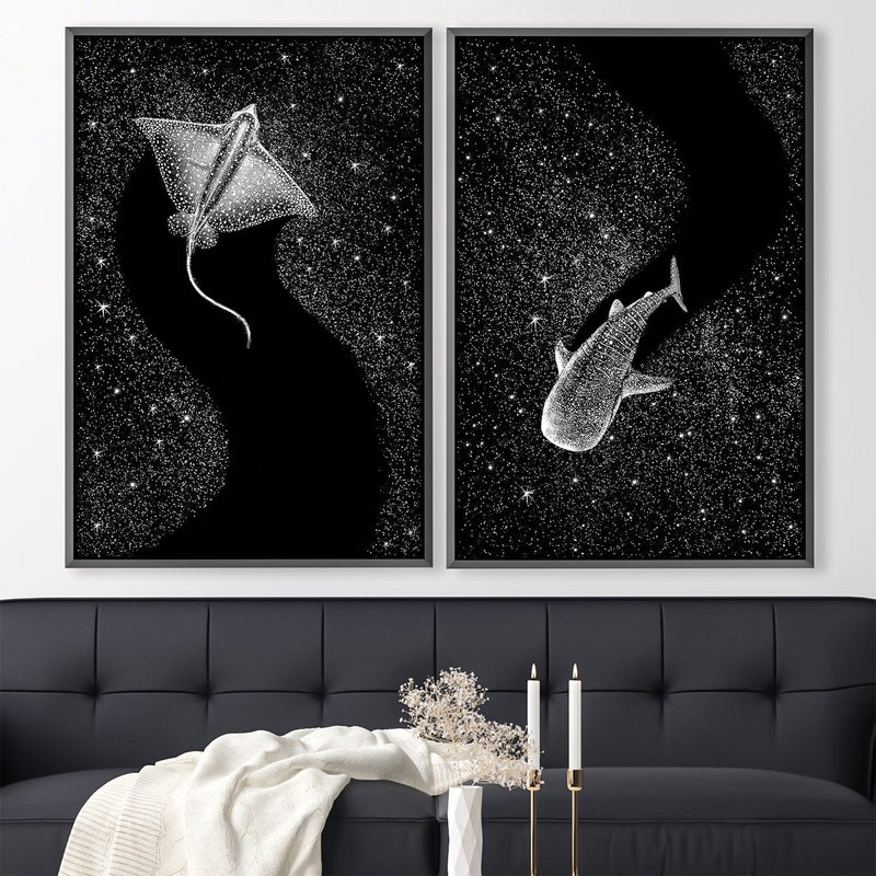 Ocean Constellation Canvas