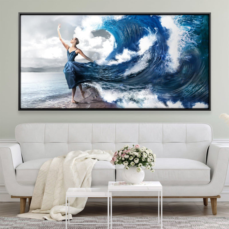 Ocean Dress Landscape Canvas