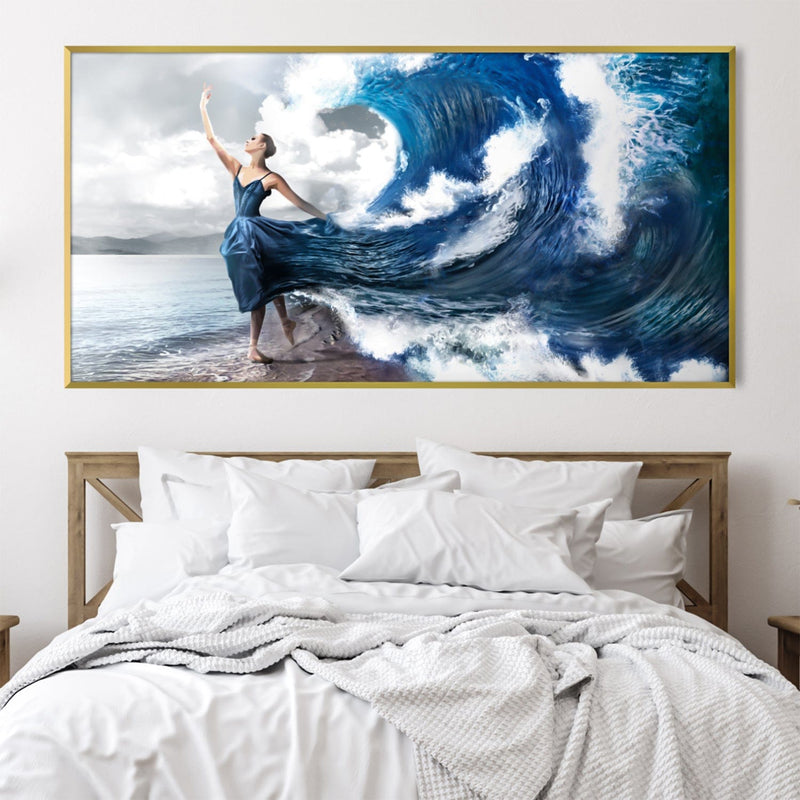 Ocean Dress Landscape Canvas