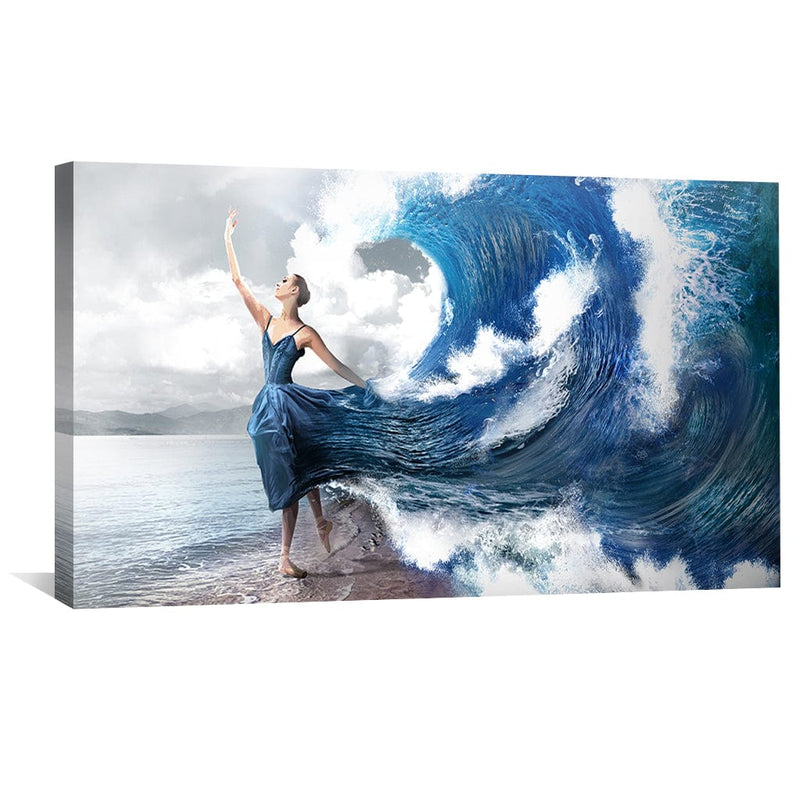 Ocean Dress Landscape Canvas