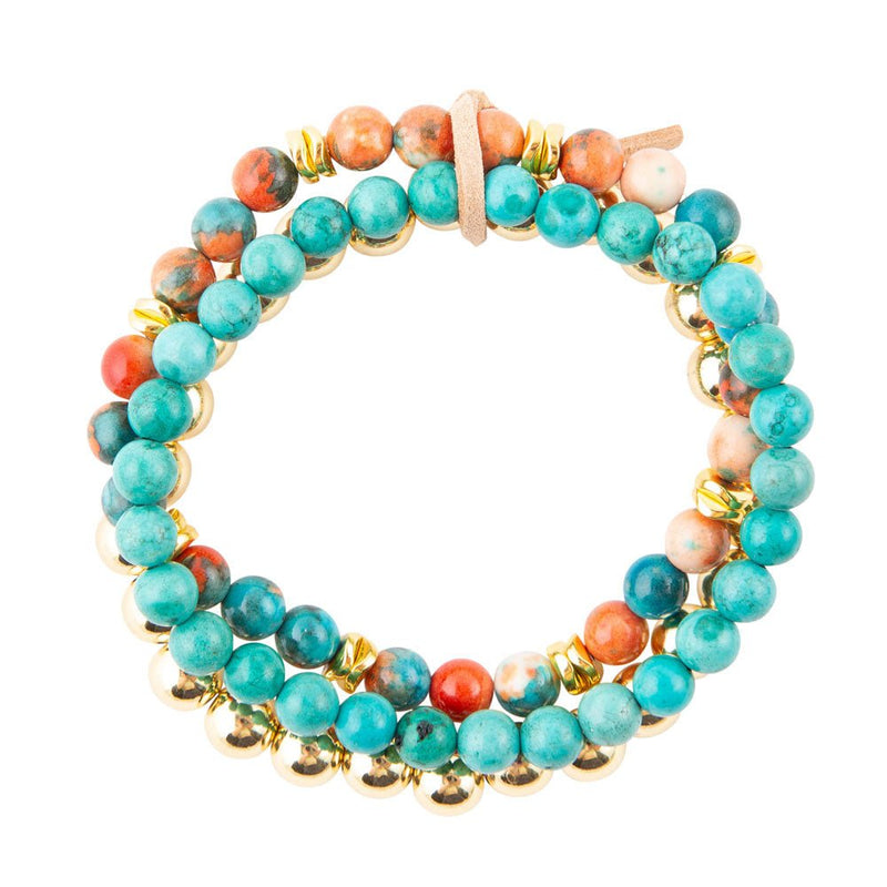 Ocean Jade Bracelet Set