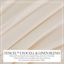 TENCEL™ Lyocell & Linen Blend Sheet Set - Magdalena Collection by Great Bay Home