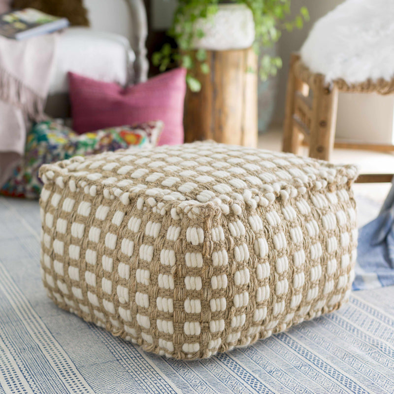 Hennersdorf Khaki Pouf