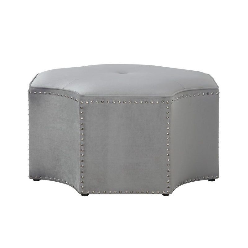 Fiorella Velvet Cocktail Ottoman