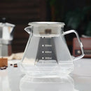 Octagonal glass coffee kettle kitchen faceted clear dripper by Decorbites