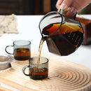 Octagonal glass coffee kettle kitchen faceted clear dripper by Decorbites