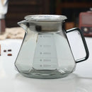 Octagonal glass coffee kettle kitchen faceted clear dripper by Decorbites