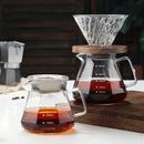 Octagonal glass coffee kettle kitchen faceted clear dripper by Decorbites