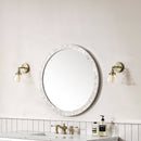 James Martin Callie 30" Mirror, White Mother of Pearl