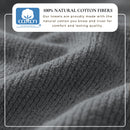 Turkish Cotton Ribbed 6-Piece Bath Towel Set - Georgiana Collection by Great Bay Home