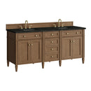 James Martin Brittany 72" Double Bathroom Vanity, Pecan