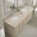 James Martin Lorelai 72" Double Bathroom Vanity, Whitewashed Oak