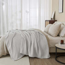 100% Cotton Waffle Weave Blanket - Mikala Collection by Great Bay Home