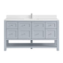 James Martin Breckenridge 60" Single Bathroom Vanity, Serenity Blue