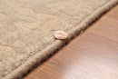5' x 7' Handmade Modern 100% Wool Area rug Tan