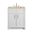James Martin Bellshire 30" Single Bathroom Vanity, Bright White
