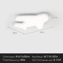 GobekUsa Airplane Ceiling Chandelier LED Light for Children's Room Decor