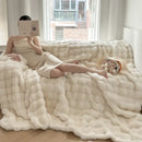 GobekUsa Deluxe Faux Rabbit Fur Bedding Set: Soft Velvet, Plush Warmth for Winter