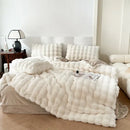 GobekUsa Deluxe Faux Rabbit Fur Bedding Set: Soft Velvet, Plush Warmth for Winter