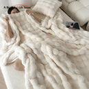 GobekUsa Deluxe Faux Rabbit Fur Bedding Set: Soft Velvet, Plush Warmth for Winter