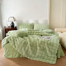GobekUsa Deluxe Faux Rabbit Fur Bedding Set: Soft Velvet, Plush Warmth for Winter