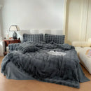 GobekUsa Deluxe Faux Rabbit Fur Bedding Set: Soft Velvet, Plush Warmth for Winter