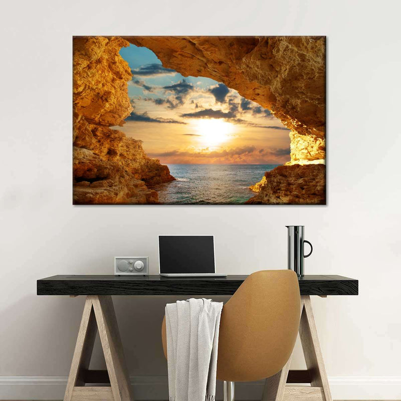 Bright Beach Sunrise Wall Art