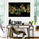 Gold And Green Leaves Wall Art