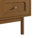 James Martin Laurent 60" Dual Mount Single Bathroom Vanity, Honey Oak