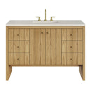 James Martin Hudson 48" Single Bathroom Vanity, Light Natural Oak