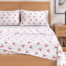 Turkish Cotton Christmas Flannel Sheet Set - Whittaker Collection by Great Bay Home