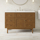 James Martin Laurent 48" Dual Mount Single Bathroom Vanity, Honey Oak