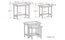 Skyler - 2 Pc Nesting Side Table - Dark