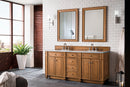 James Martin Bristol 72" Double Bathroom Vanity, Saddle Brown