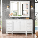 James Martin Addison 72" Double Bathroom Vanity, Glossy White