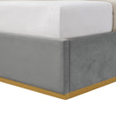 Addalyn Velvet Platform Bed