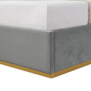 Addalyn Velvet Platform Bed