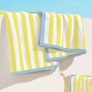 Oversized Striped Border Cabana Beach Towel - Santa Cruz by Great Bay Home