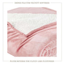 Velvet Plush Sherpa Bed Blanket - Sherpa Fleece Collection by Great Bay Home