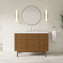 James Martin Laurent 48" Dual Mount Single Bathroom Vanity, Honey Oak