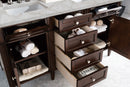 James Martin Brittany 60" Double Bathroom Vanity, Burnished Mahogany