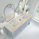 James Martin Breckenridge 72" Double Bathroom Vanity, Serenity Blue