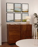 16x20 in, Set of 6, Black Aluminum