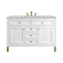 James Martin Chicago 48" Single Bathroom Vanity, Glossy White