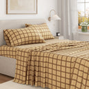 Turkish Cotton Flannel Sheet Set - Plaid & Stripe Collection by Great Bay Home