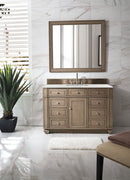 James Martin Bristol 48" Single Bathroom Vanity, Whitewashed Walnut